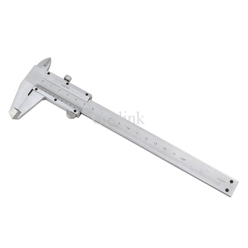 Vernier Caliper 0-150mm 0.02mm 6 inch High Carbon Steel Metric Micrometer Depth Gauges Measurement Tool