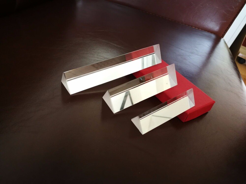 25*25*80mm Triangular color prism optical right angle k9 material students experimental equipment