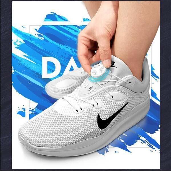 Lacci delle scarpe con fibbia automatica rotante fibbia girevole con istruzioni per gli utensili riparazione della fibbia stretta pulsante di rotazione alta qualità