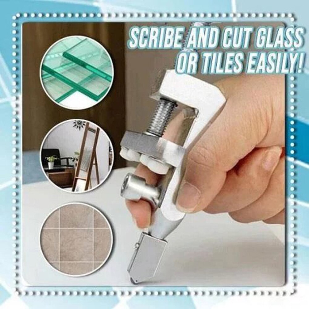 Hand Grip Ceramic Tile Divider knife Manual Scribing Delimitation roller type glass T cutter Opener Breaker Construction Tools