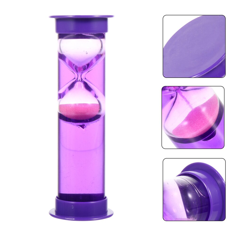 Hourglass Sand Glass Timer Artware Household Decorative Hourglass: Purple