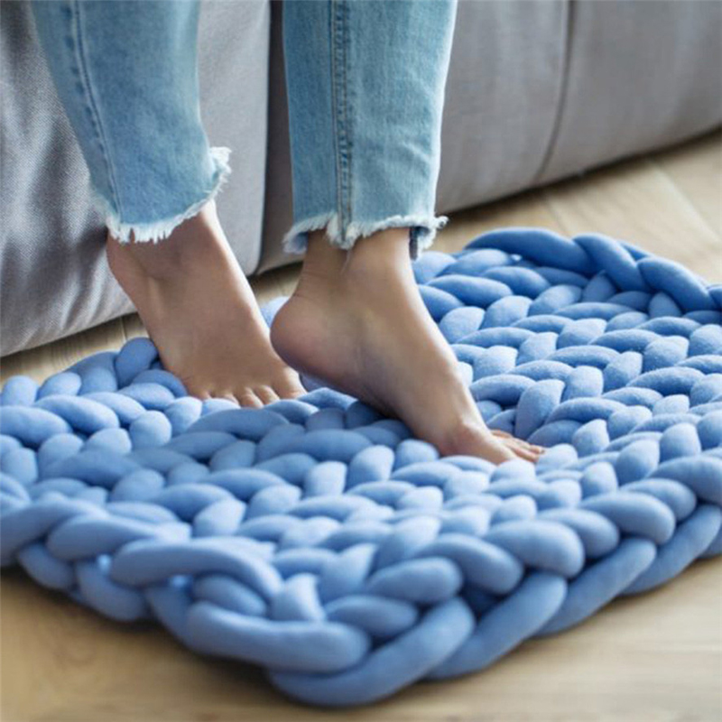 Fil de laine Super épais pour tricot, bras Super encombrant, couverture tricotée, fil Super épais pour tricot, Crochet, tapis, chapeaux