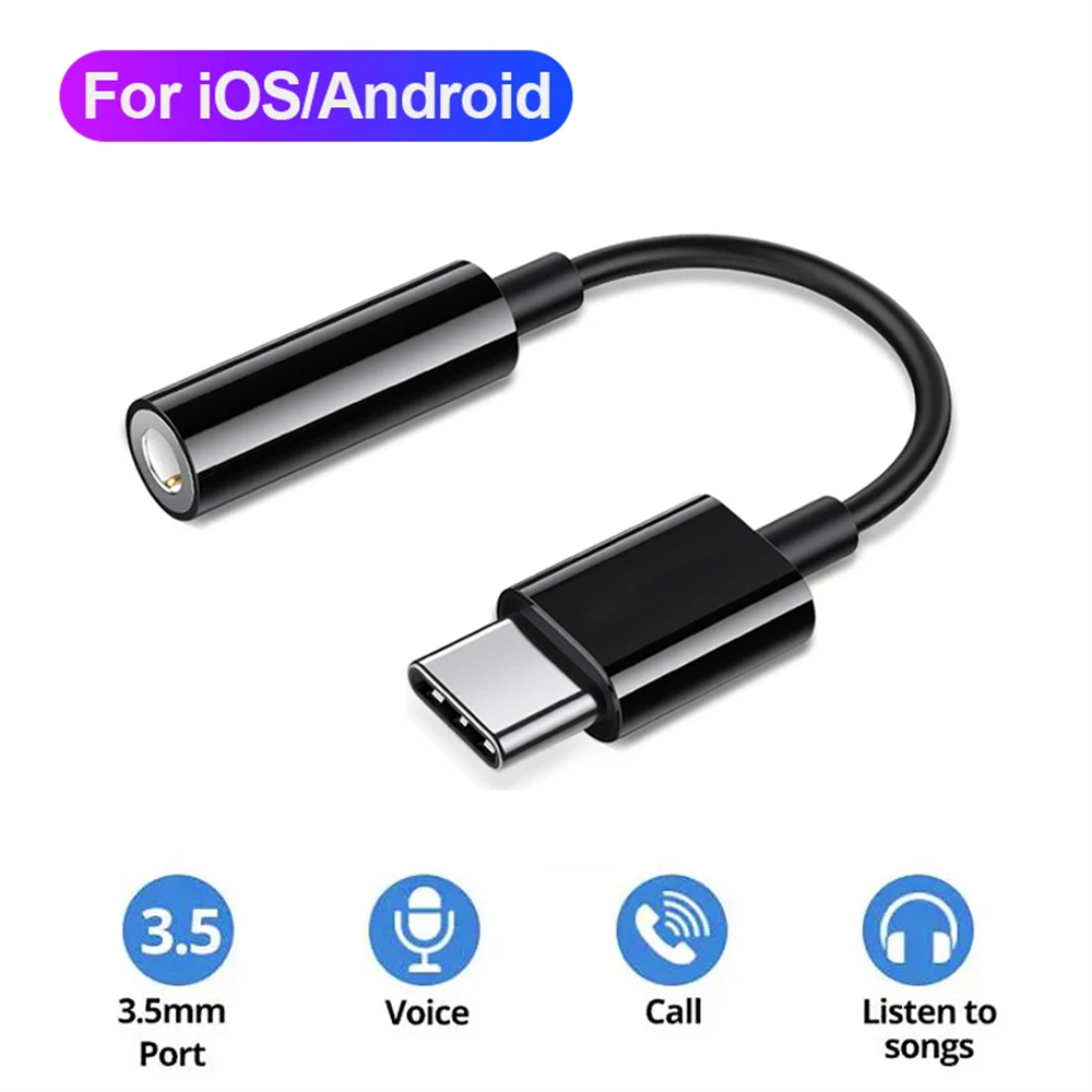Nbili 2 in1 USBC do 3.5mm gniazdo słuchawkowe typu C PD 60W ładowanie Audio Aux adapter do iPhone 15 iPad Pro Samsung S24 Xiaomi Huawei: BŁĘKITNA