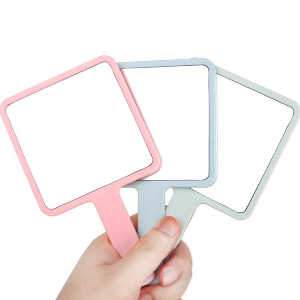Handheld Makeup Mirror Square Makeup Vanity Mirror with Handle Hand Mirror SPA Salon Compact Mirrors Cosmetic Mirror for Women