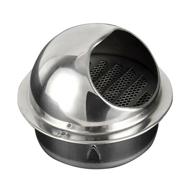 Grille d'évent de sortie d'évent de mur taureau rond d'acier inoxydable de 100mm/150mm: 150mm