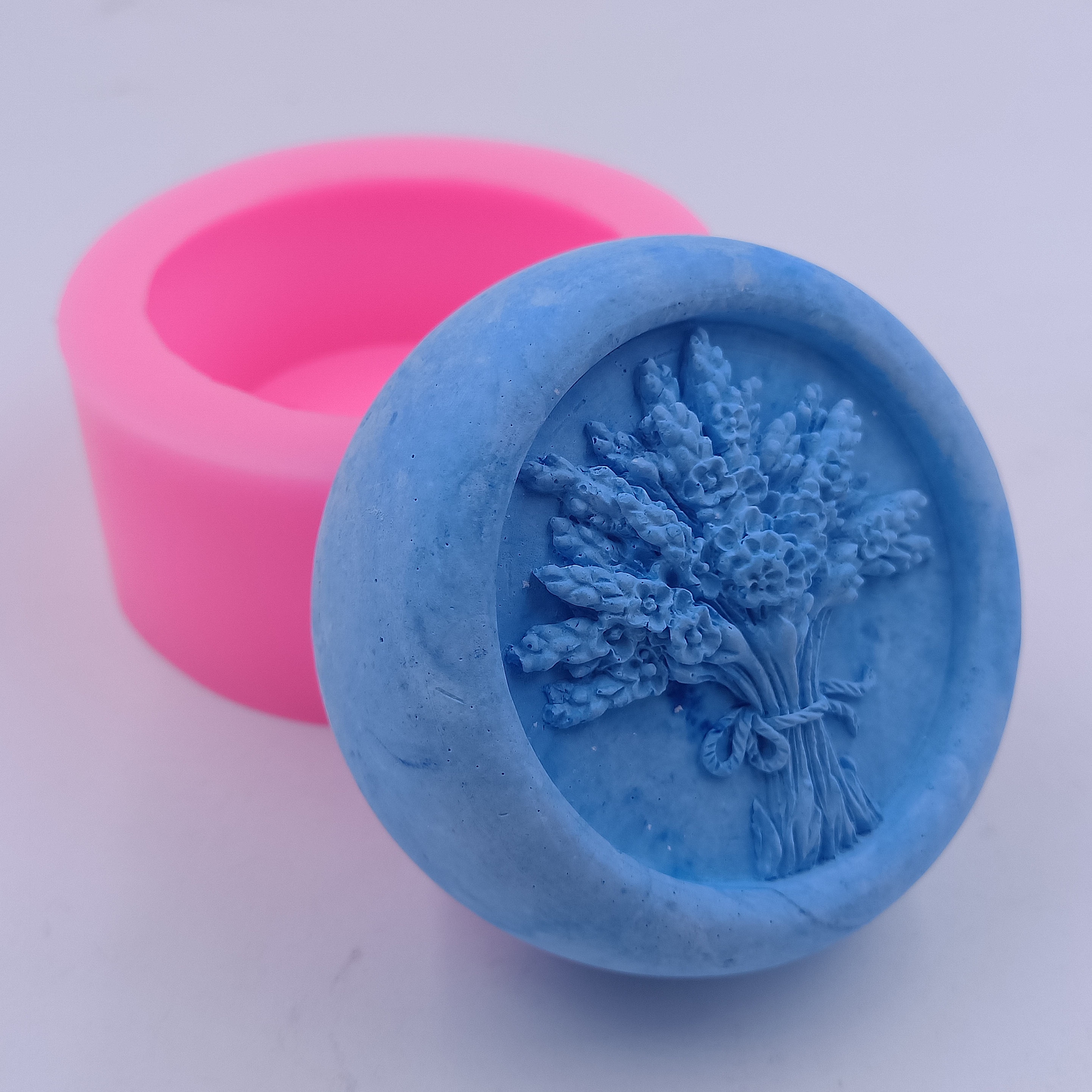 de ramo, molde de jabón de barra casero, moldes de cera perfumados para velas, moldes de fundición para decoración de yeso, molde de silicona artesanal