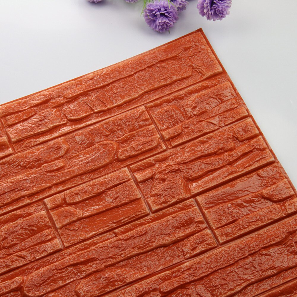 DIY 3D Brick PE Foam Wallpaper Panels Room Decal Stone Decoration Embossed Panels Room Decal Stone Decoration 60cmx30cm#T2