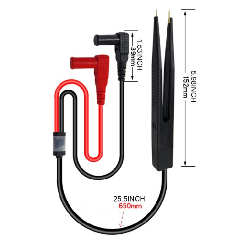 P1510 SMD Chip Resistance Test Clip Probe Multimeter LCR Meter Capacitor Tweezer