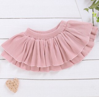Zomer Peuter Baby Meisjes Bloemen Korte Broek Gebreide Taille Geplooide Rok 1Pcs: C / 24M