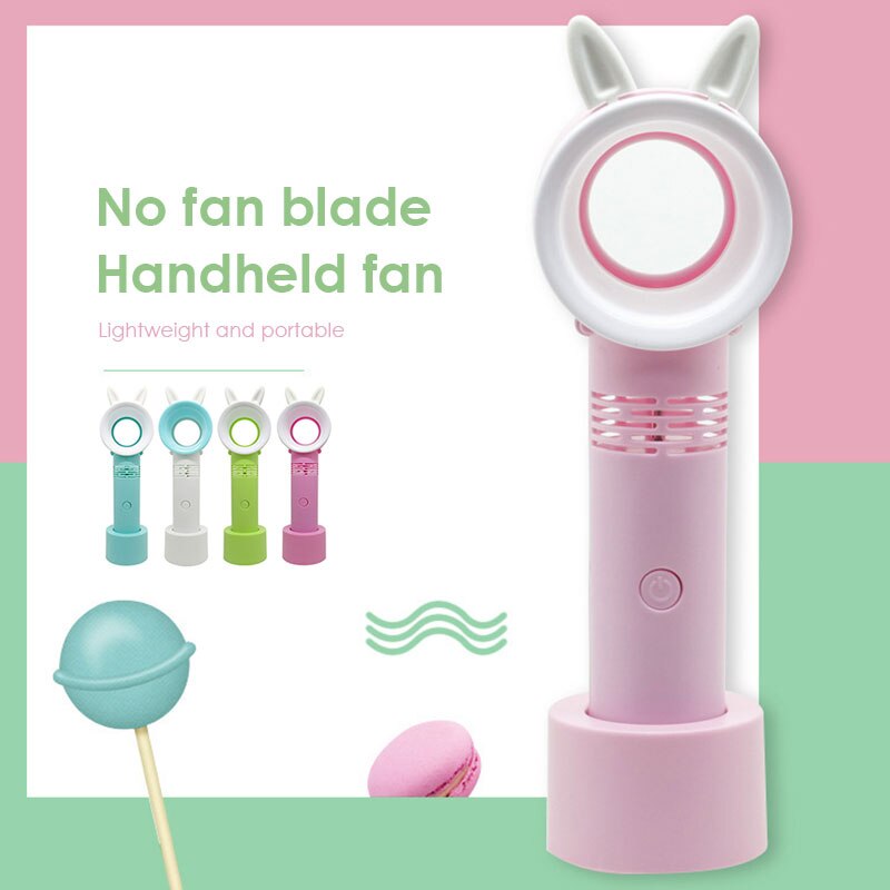 Mini Portable Pocket Fan Cool Air Hand Held Without blade Mute Travel Cooler Cooling Mini Fans Office Outdoor Home Mini Fan