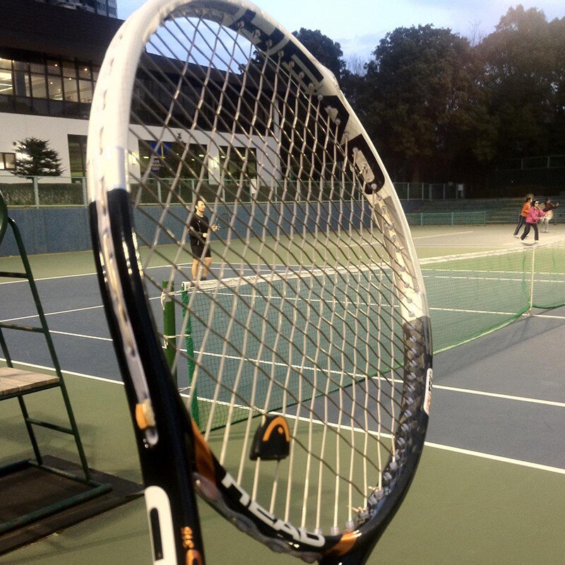 Polyester tennissträng singnum pro firestorm 12.2m tennislinje högpresterande racketsträngar