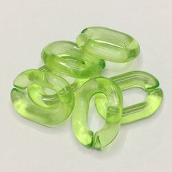 60 uds. Eslabones de cadena acrílicos accesorios de encanto DIY para hacer joyas 15*20mm: 10