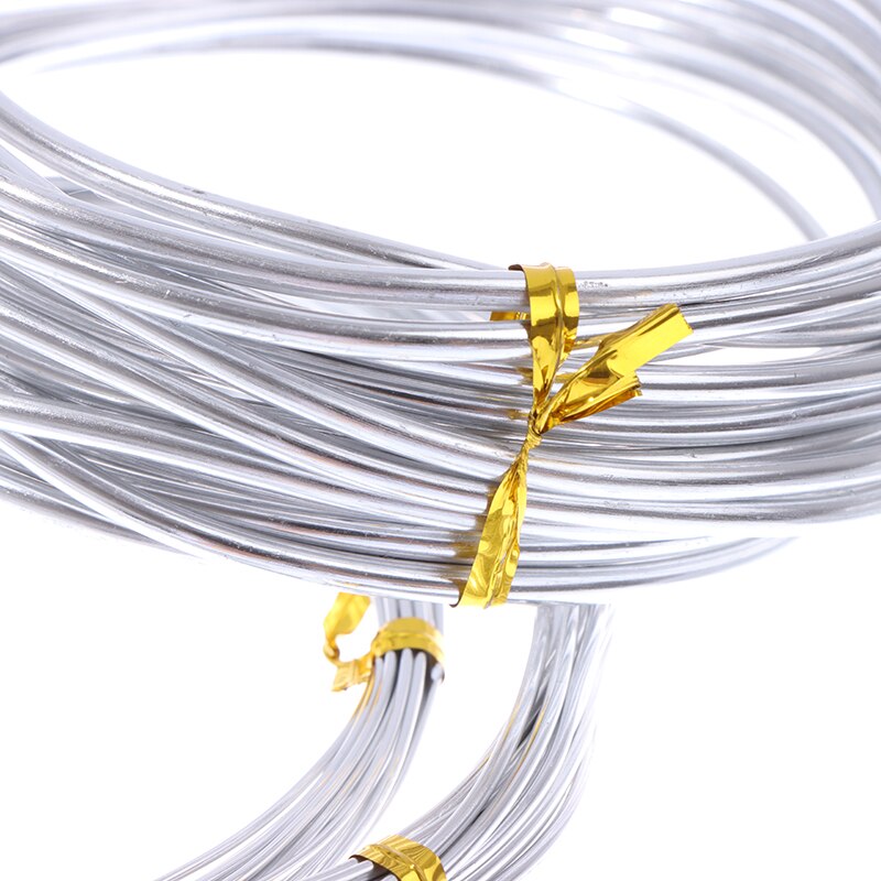 Bonsai Wires Anodized Aluminum Bonsai Training Wire Total 16.5 Feet (silver)