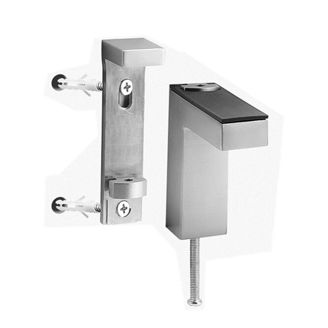 10PCS Adjustable Glass Clamp F shape Glass Plated Brackets Zinc Alloy Chrome finish Shelf Holder Support Brackets Clamps Home
