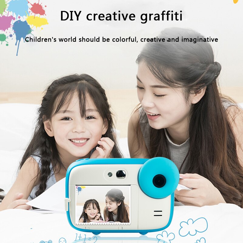 Cámara Polaroid Digital multifuncional para niños, videocámara instantánea HD de 1080P
