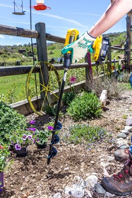 8 x 60cm Garden Planting Auger Spiral Hole Drill Bit Small Earth Planter Post Hole Digger Fence Borer Petrol