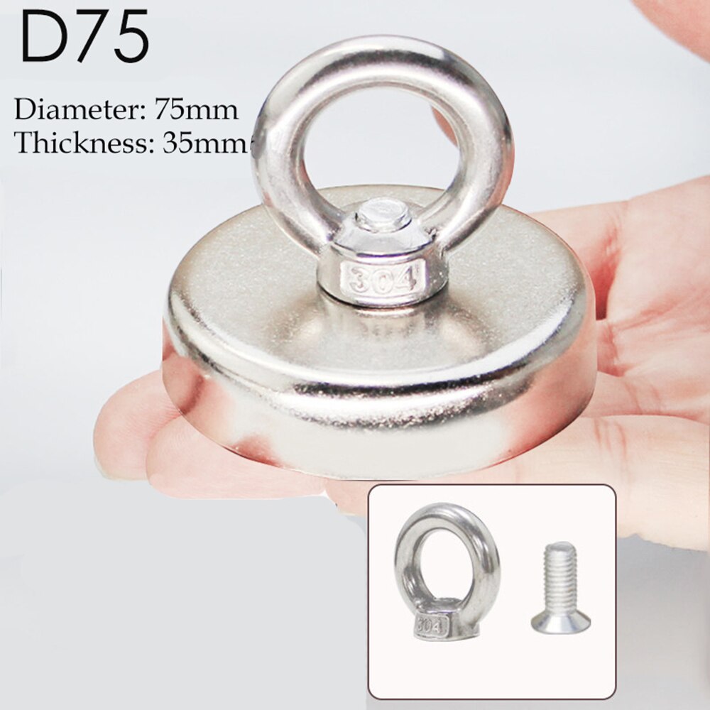 10 Szie Fishing Magnet Salvage Fishing Hook Magnets Imanes Strongest Permanent Powerful Magnetic Super Strong Pot Search Magnet: G259197