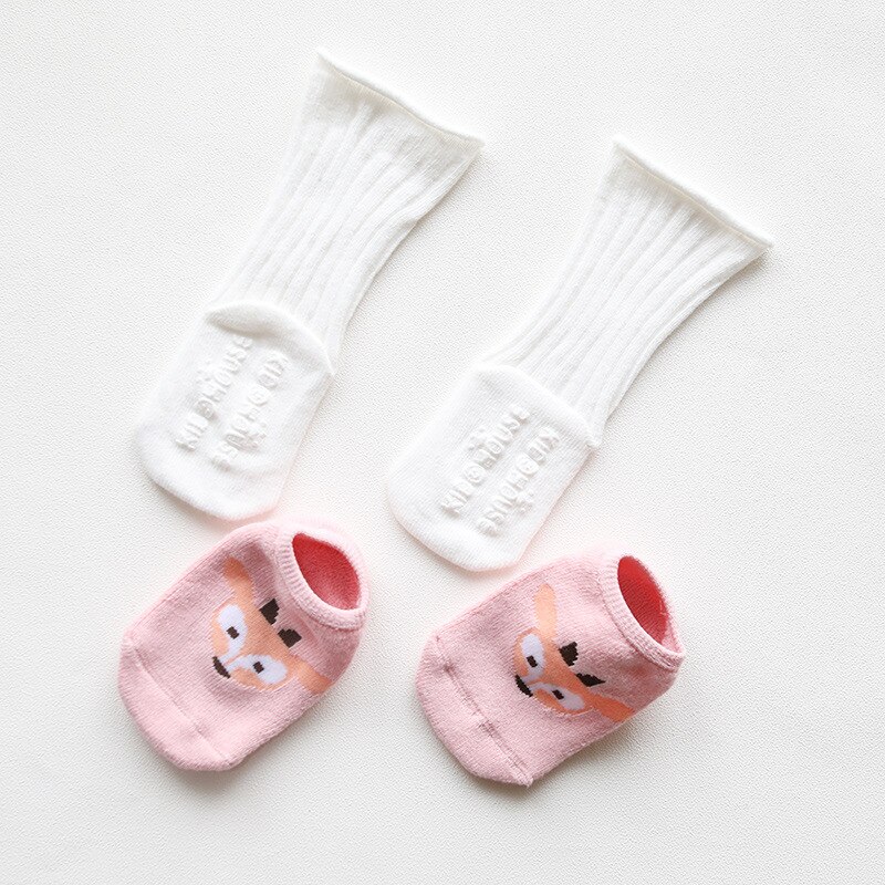 0-3y novo outono inverno bebê meias joelho alta algodão cor sólida chão meias crianças para meninas meninos: E / 1-3Y