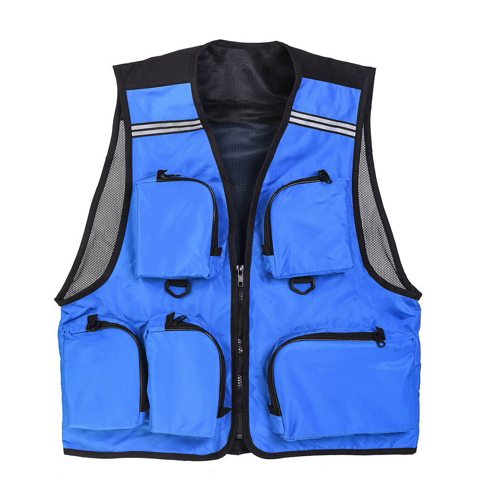 KIAYKL Herren Angler Weste - 8 Taschen Outdoor Jacke Atmungsaktiv Schnell Trocknend