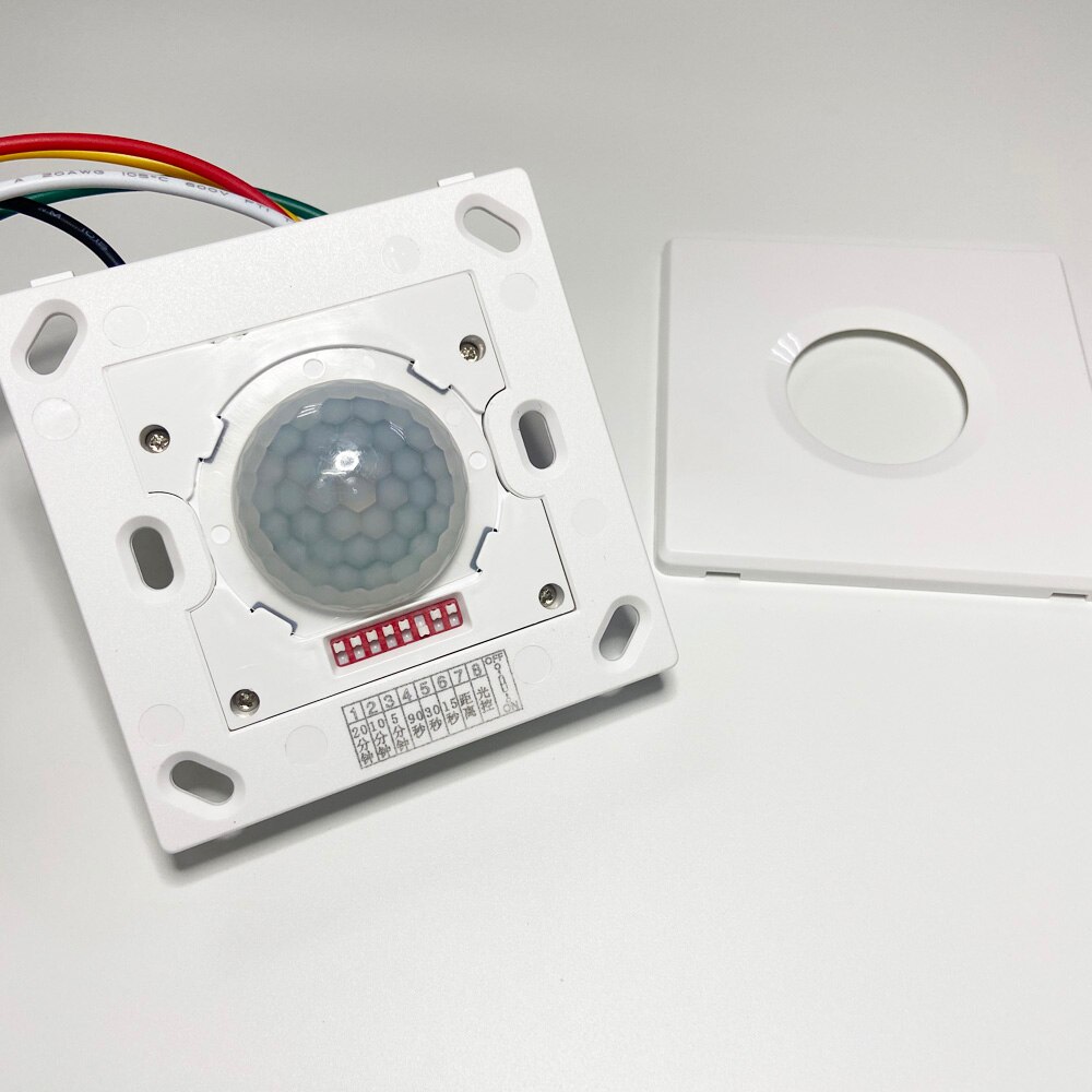 wall mounted 86mm box movement infrared detector 12V wired motion sensor NC NO relay signal smart control security alarm