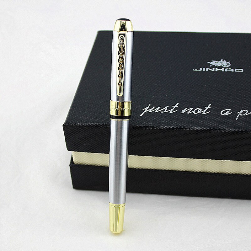 Jinhao 250 Vulpen Alle Totale Luxe Rvs Pen Metalen Inkt Pen