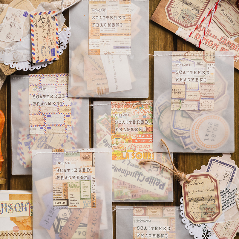 40 pz/pacco Vintage ▾ inglese letteratura lettere adesivi retrò etichetta etichetta adesiva per Scrapbooking spazzatura regalo decorazione di cancelleria