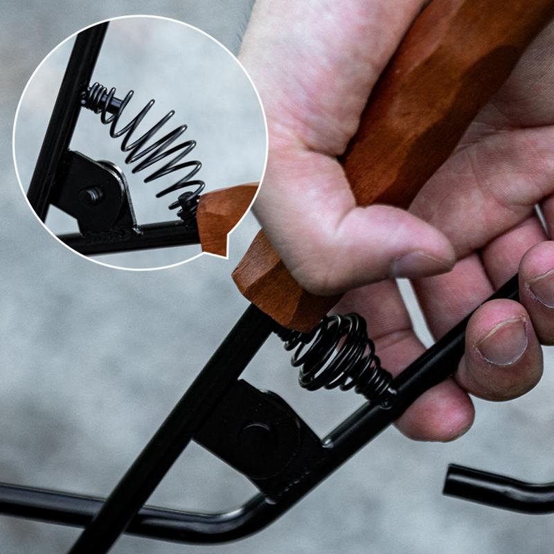 Campingvuurtang 3-in-1 vuurtang Fire Stick Fire Hook Fire Log Grabber Draagbare vuurplaatstang voor kamperen BBQ Vreugdevuurgereedschap