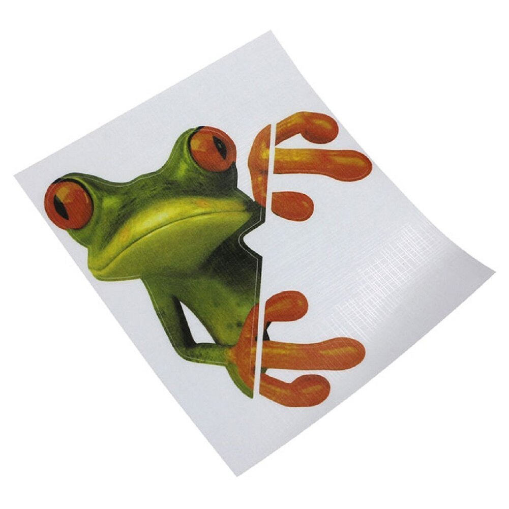 Car Styling 3D Car Stereo Frog Sticker Funny Cute Green Decal For Car-styling Automobile Window Decoration Accessories