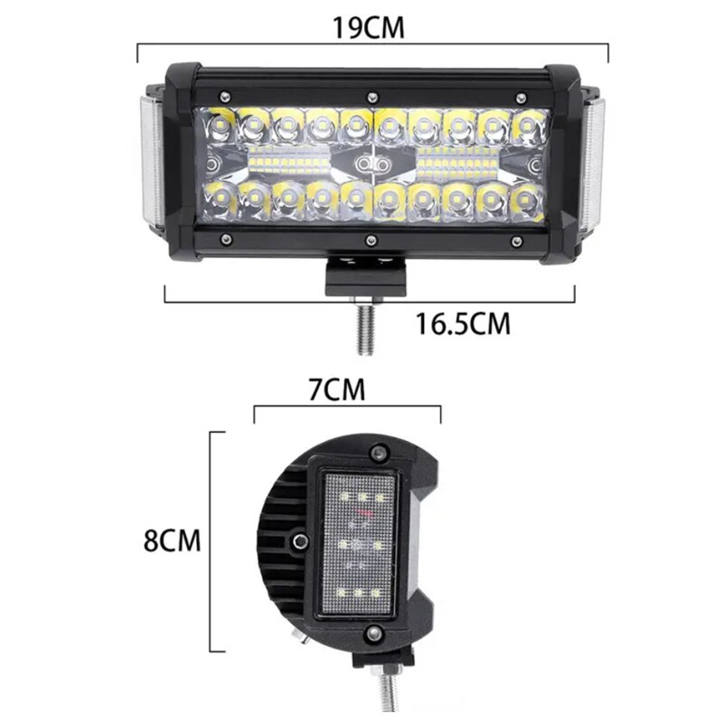 12V 24V Led Verlichting 7 Inch Spotlight Verlichting Led Verlichting Voor Off-Road 4X4 Voertuigen Rijden Motorfiets Truck