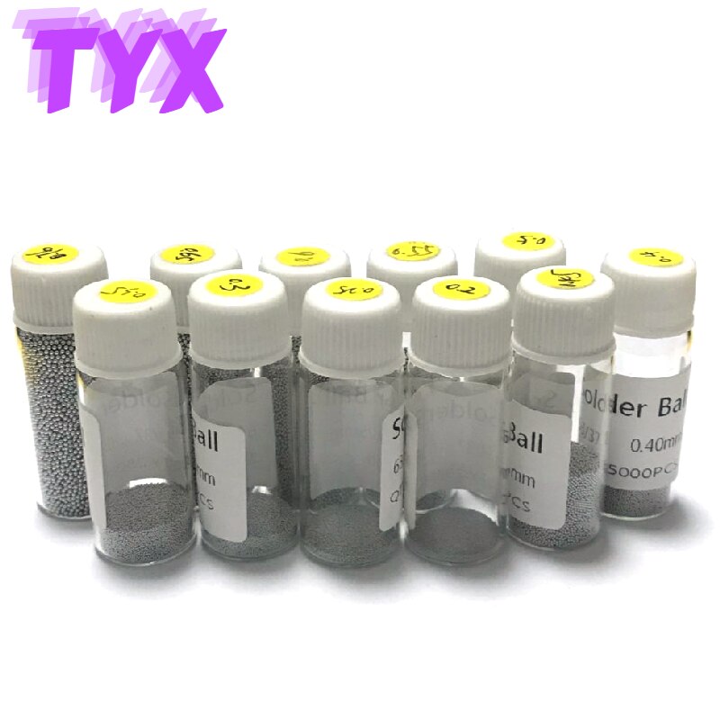 25000PCS/bottle BGA Reballing Ball Solder0.25 0.3 0.35 0.4 0.45 0.5 0.55 0.6 0.65mm Ball Solder IC Chip Welding Accessories