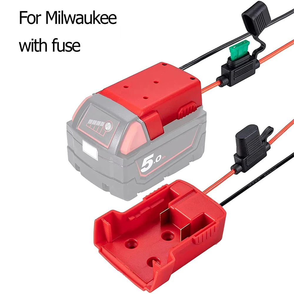 Batterie-Adapter-Konverter für Makita Dewalt Milwaukee 14,4 V 18 V 20 V Li-Ion-Akku, DIY-Elektrowerkzeug-Akku-Konverter (keine Batterie): kastanienbraun