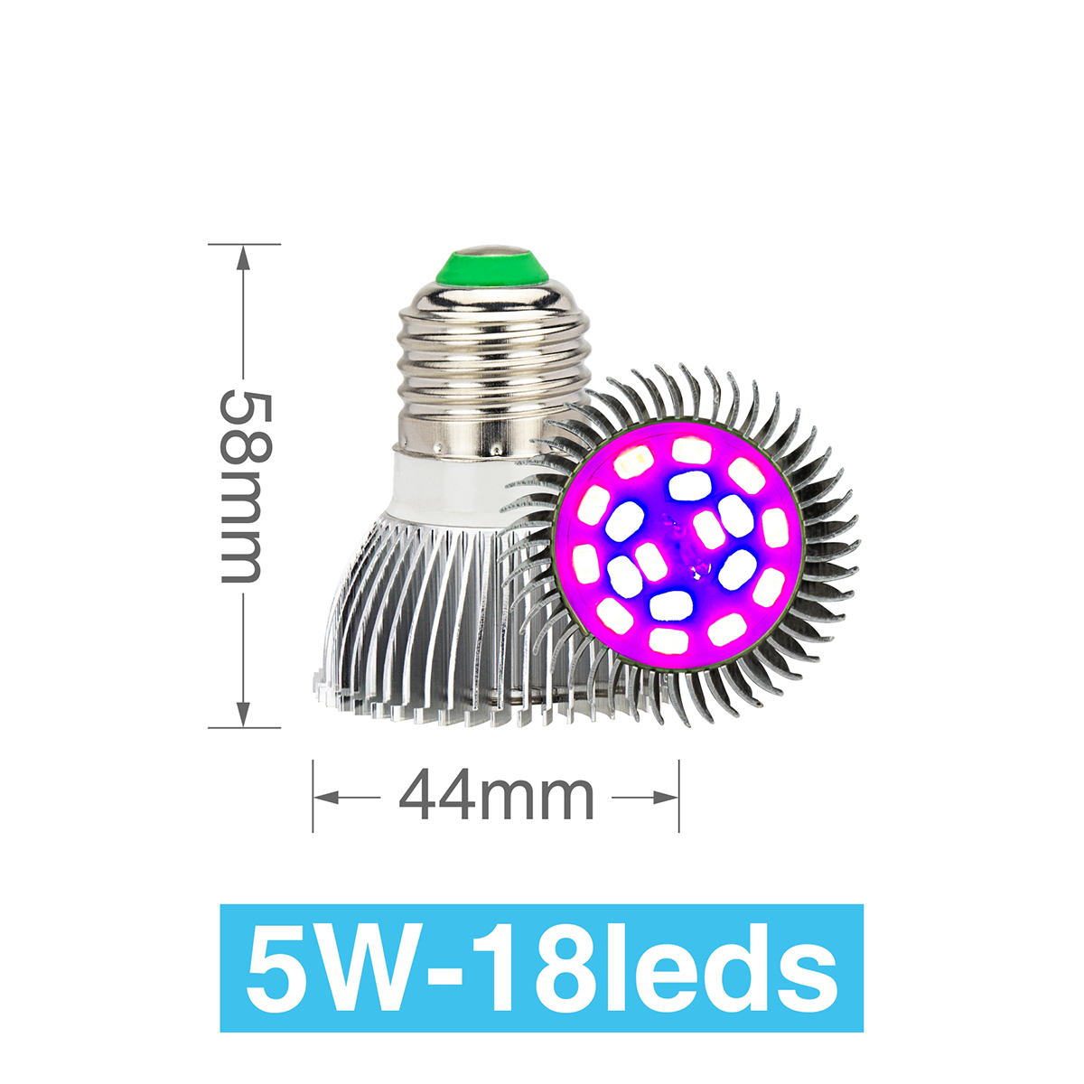 LED Grow Lamp 5W 10W 30W 50W 80W 85-265V Full Spectrum E27 Grow Light Bulb UV IR DIY For Garden Plants Flower Hydroponics Growth