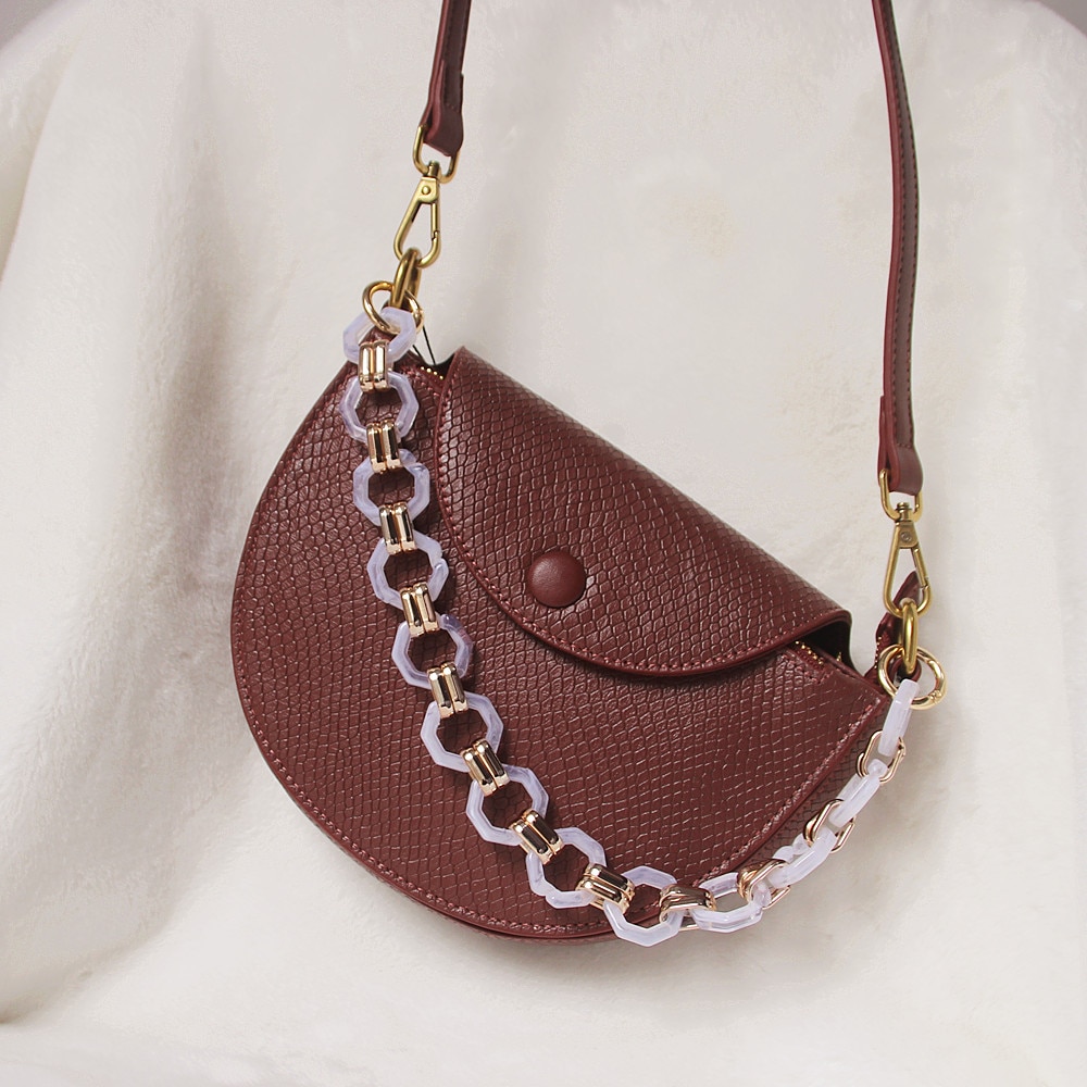 Woman Brand Handbag Accessory Chain Detachable Replacement Shoulder Strap Women DIY Shoulder Clutch Resin Chains