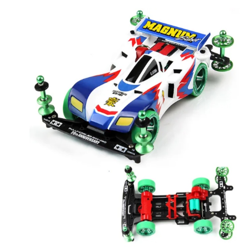 Racing Modified Track Racer Toy Model Accessories Parts Assembly Painted Car Shell 1/32 Mini 4WD Car Series: Yellow