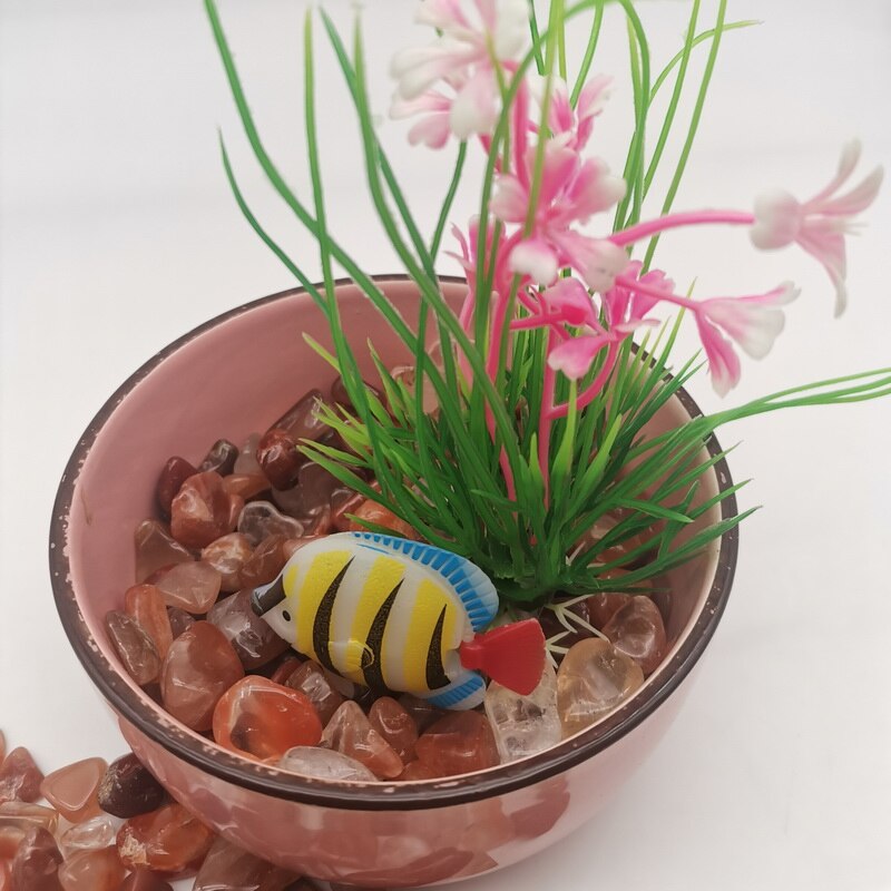 100g Nature Stone Decorative Aquarium Rocks Fish Gravel Decorative Stones for DIY Home Garden Succulent Decoration