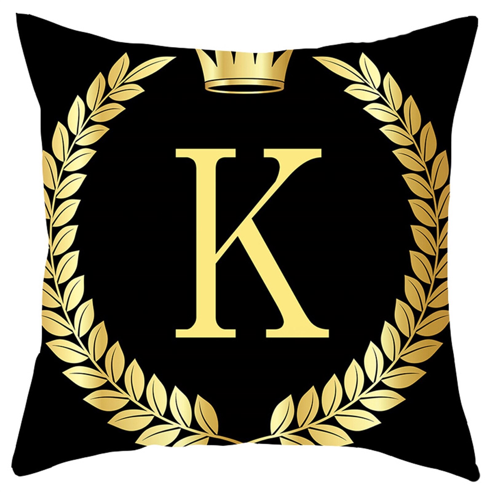 Oreillers anglais lettres peau de pêche housse de coussin maison canapé décoration taie d'oreiller décoratif canapé coussin: K