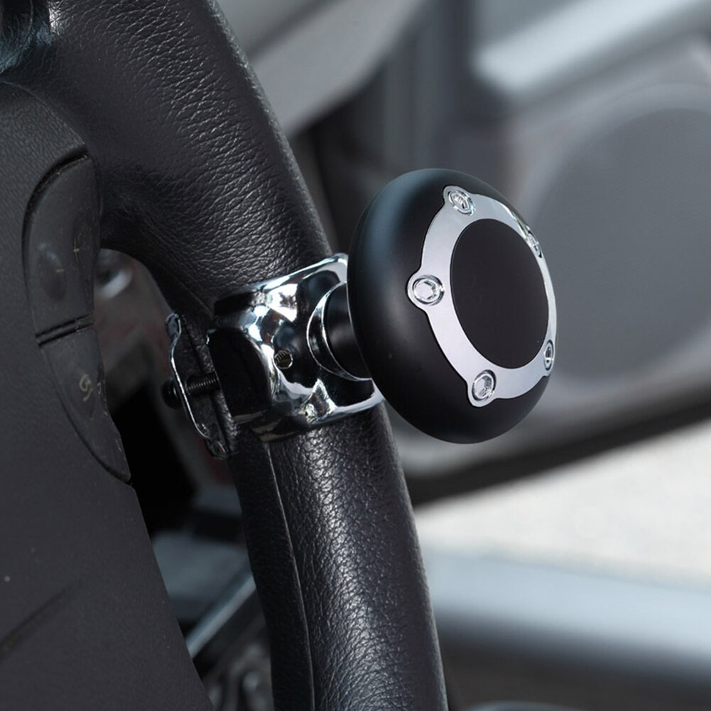 Durable Aluminum Alloy Manual Tool Driving Car Power Handle Steering Wheel Knob Spinner Booster Easy Turn Accessories Vehicle