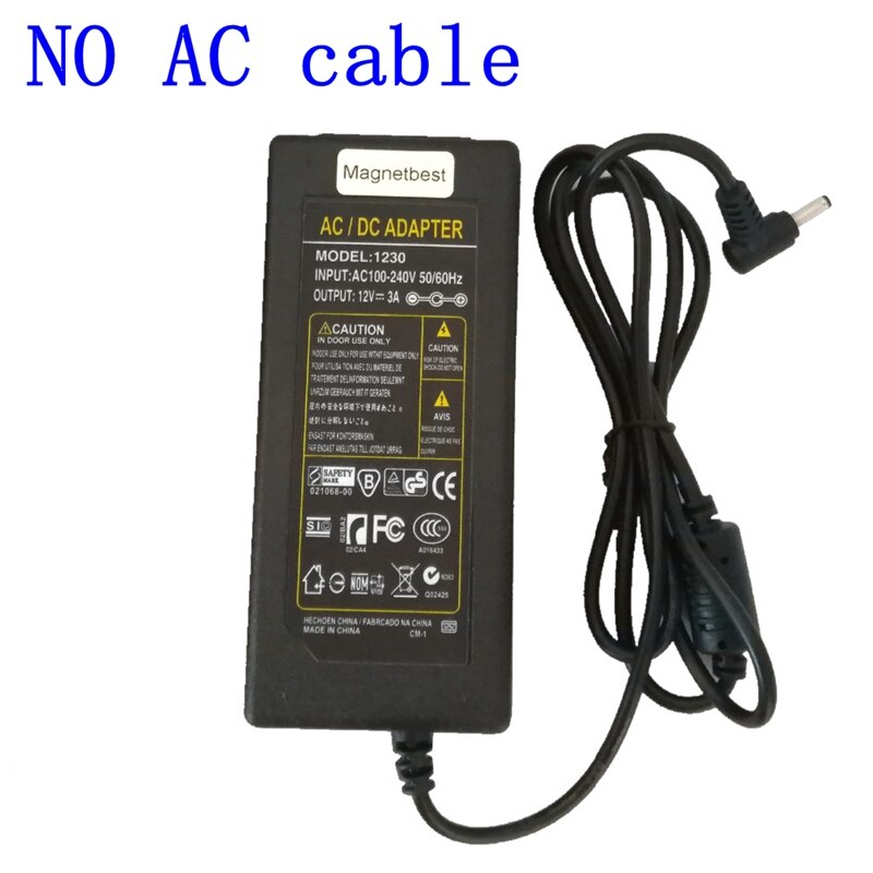12V 3A AC DC Power Adapter Charger For Voyo VBook V3 pro ultrabook 12V 3A 36W With EU / US Power Cord: Red