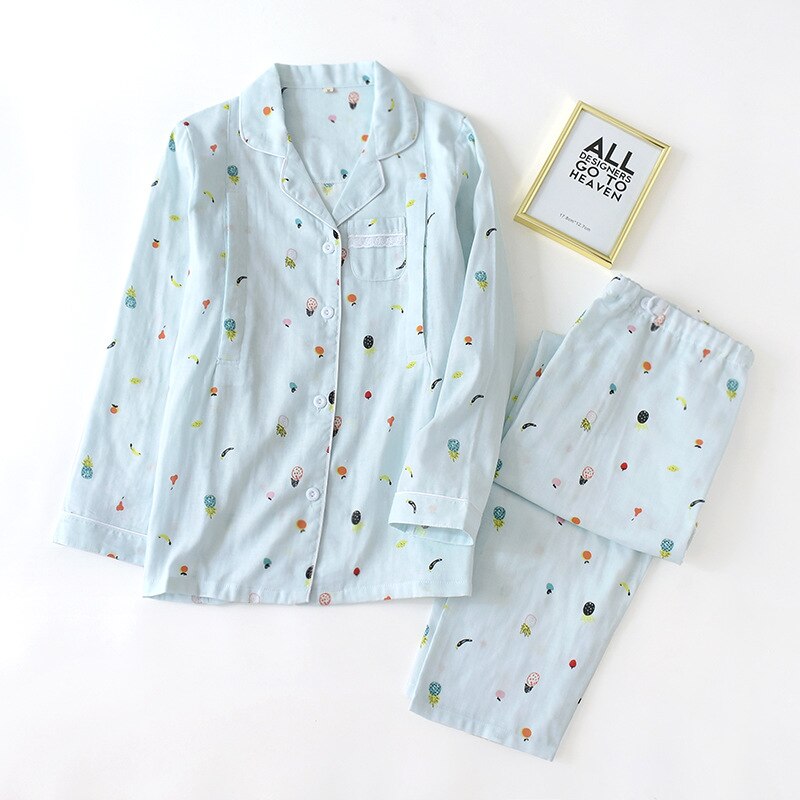 2 stk/sett langermet tynt ammenatttøy gravid pyjamassett graviditetsklær nattøy ammenattkjole pyjamas