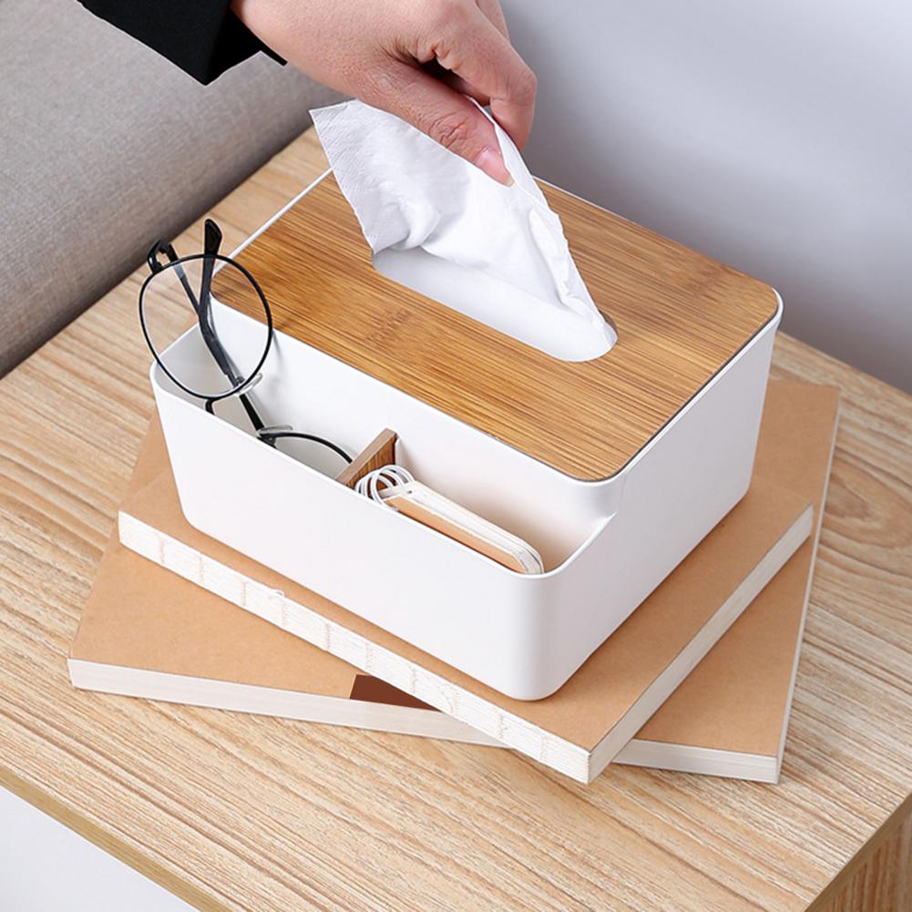 Household Tissue Box Holder with Lid Removable Cover Tissue Case Paper Box Tissue Holder boite a mouchoirs коробка для салфеток