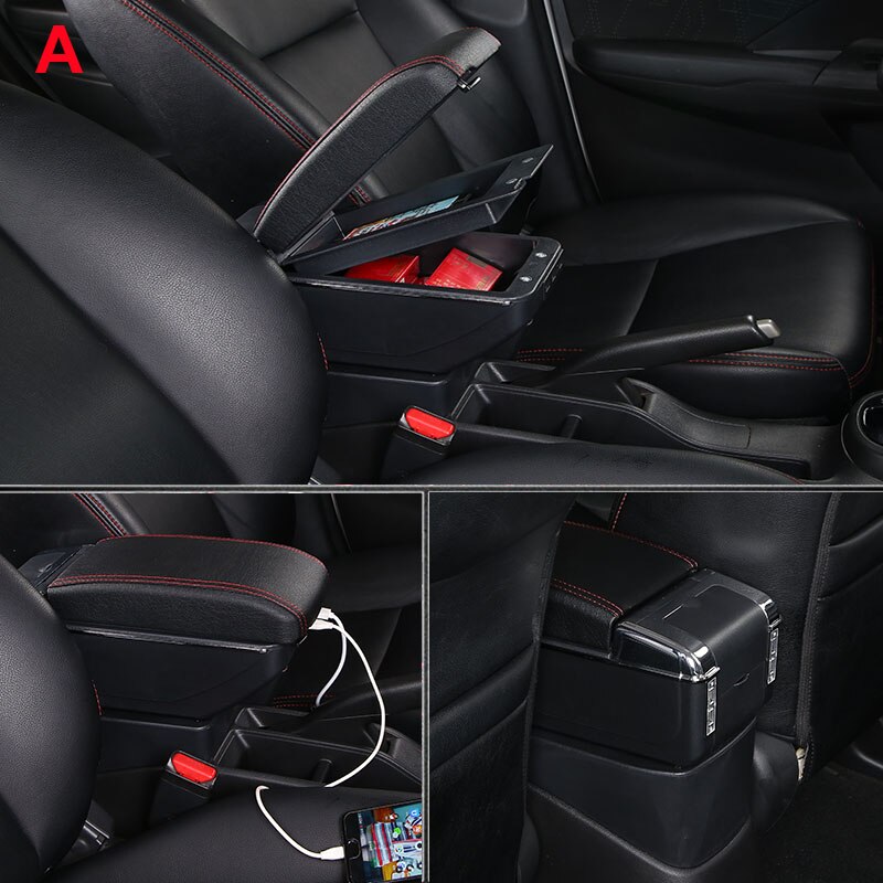 Reposabrazos Universal para Citroën C2, caja de almacenamiento para Citroën C2, reposabrazos, portavasos, accesorios de modificación