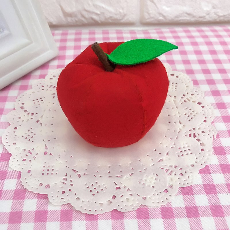 Bricolage couture feutre Fruits à la main tissu pomme/fraise/Kiwi/citron/raisin/pêche/pastèque Fruits jouets feutre bricolage paquet: apple