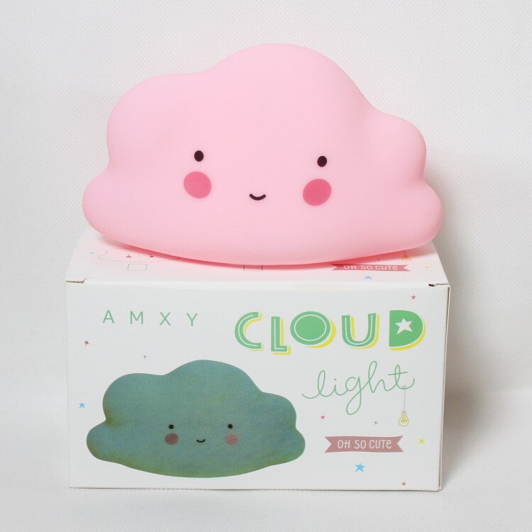 Star Moon Cloud Led Night Lamp Baby Children's Room Decoration Bed LED Toy Bedroom Decoration Shape Light Baby Kids Toys: Pink Cloud