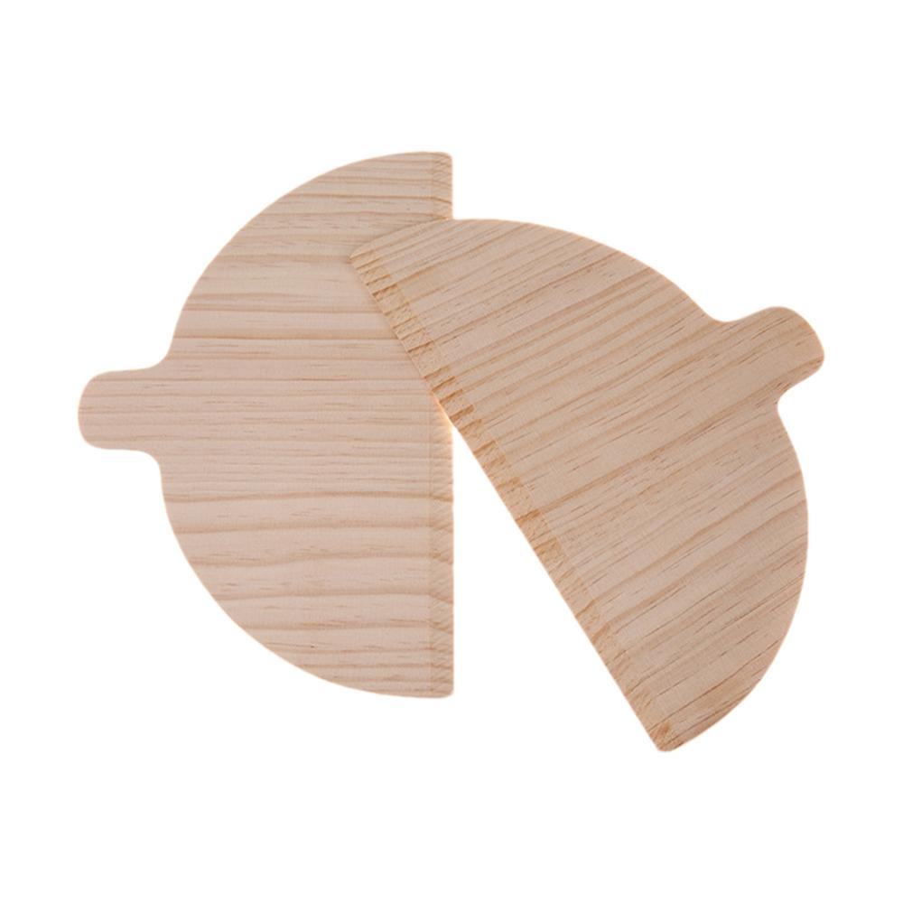 Wood Pizza Peel | Semi-Circular Pizza Board | Set of 2 Pizza Paddle Bread Baking Peel for Pizza Ovens Pizza Transferring Spatula: Default Title