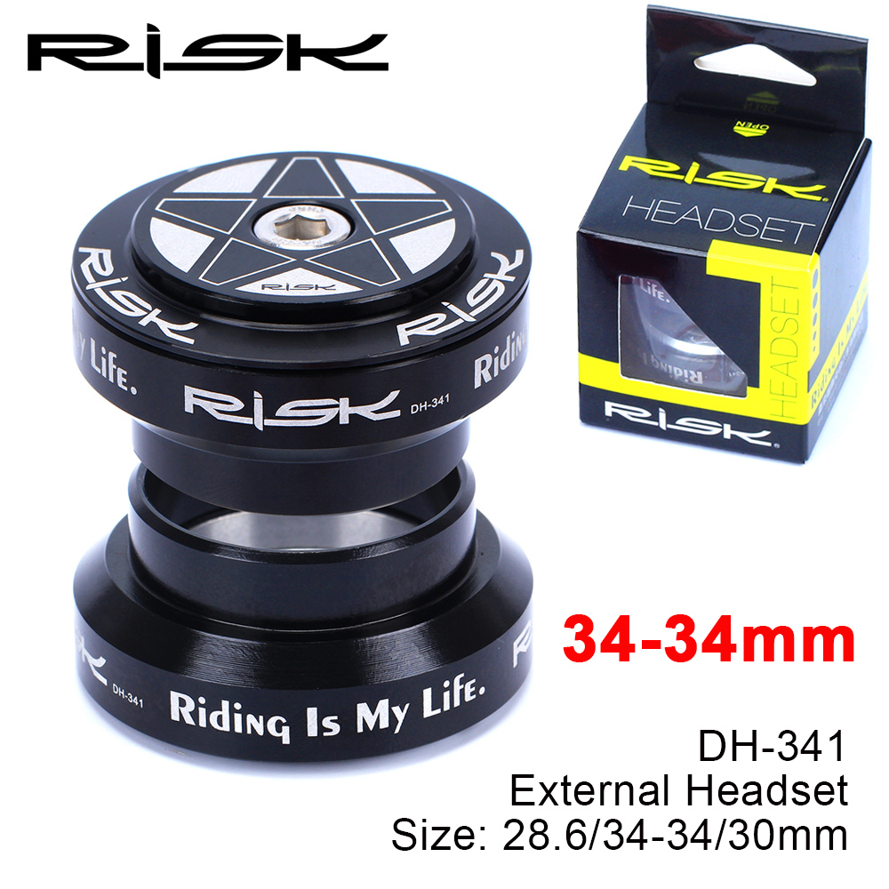 Risico Mtb-fietsheadset Geïntegreerd 1 1/8 Stuurkolom 34 41 41.8 44 49.7 50.6 55 56 mm Mountainbike Druklagers Doos Vork