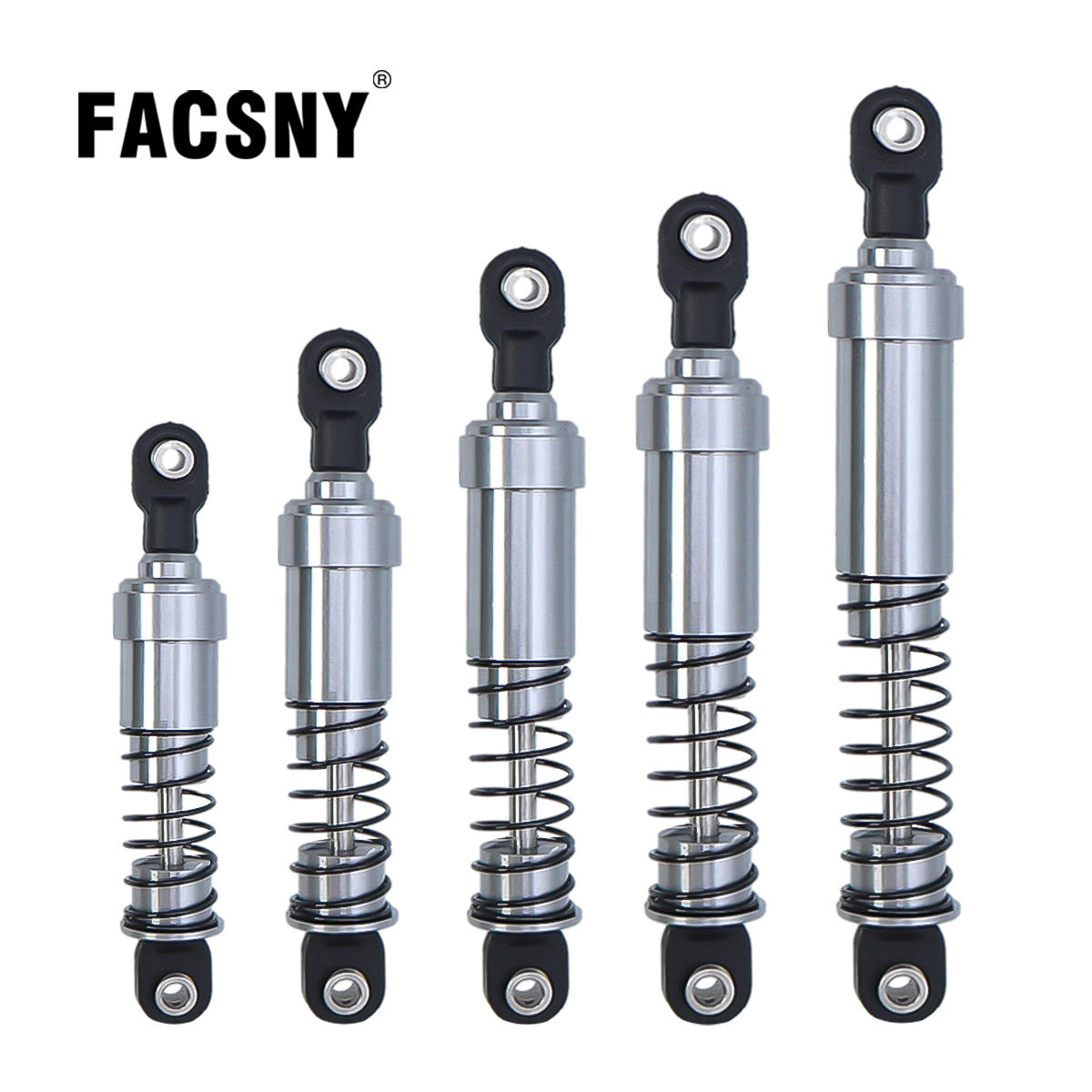 Aluminum Big Bore Shocks With Oil Filled 75mm 85mm 95mm 105mm 115mm For 1/10 RC Crawler LCG Cheater Rigs Capra SCX10 90046 TRX4