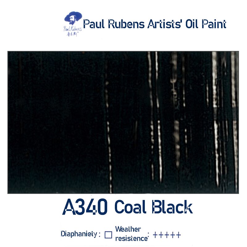 Paul Rubens 40Ml Professionele Olie Verf Buizen Art Leverancier Een Serie Canvas Pigment Voor Artist En Schilder: Coal black