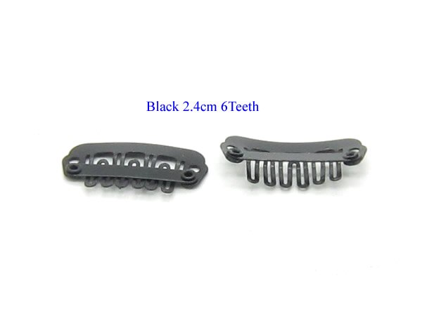 20 stk billigste 2.4cm 6 tænder små hår metal clips til hair extensions toupé clips snap clip til hår paryk skudværktøj lzh 0104