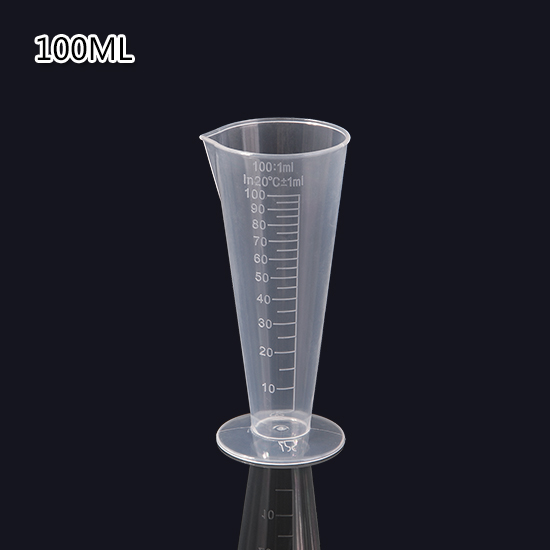 Taza medidora graduada para cocina, vaso de medida de vidrio transparente, Copa cilíndrica graduada de ml engrosada: 100ml