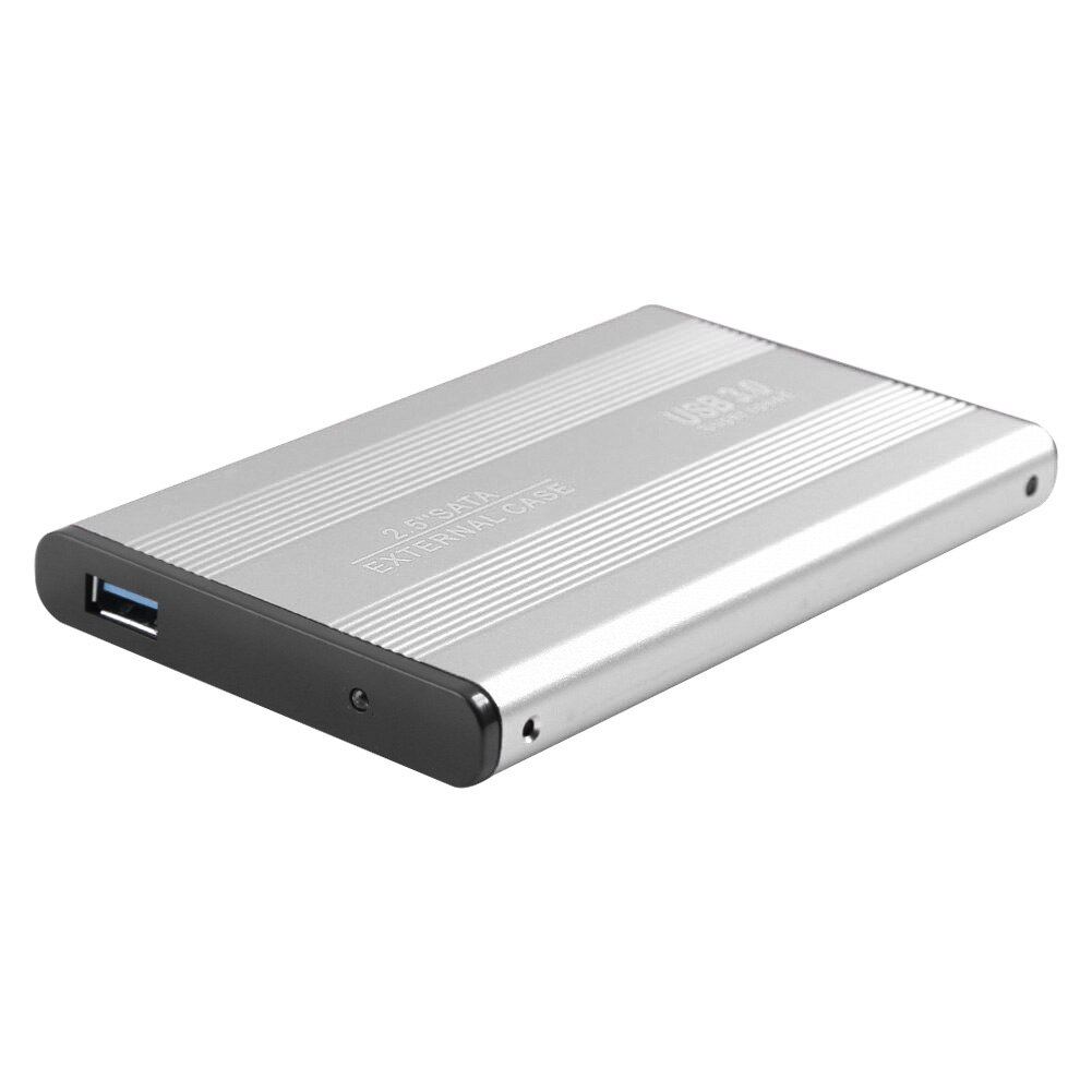 3TB USB 3,0 5Gbps Festplatte Externe Gehäbenutzen Aluminium Legierung 2,5 zoll SATA Serie HDD/SSD Handy, Mobiltelefon fallen für Laptop PC: Silber-